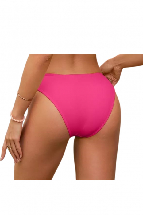 Slip clasic de baie dama talie inalta, roz lm055 [2]