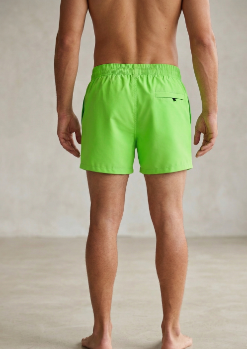 Sort de baie barbati, tip pantalon scurt, cu buzunare, material care respinge apa Neon M0673 [5]