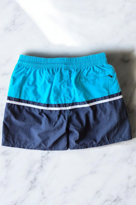 Sort de baie barbati, tip pantalon scurt, cu buzunare, material care respinge apa, bleu m0286 [3]