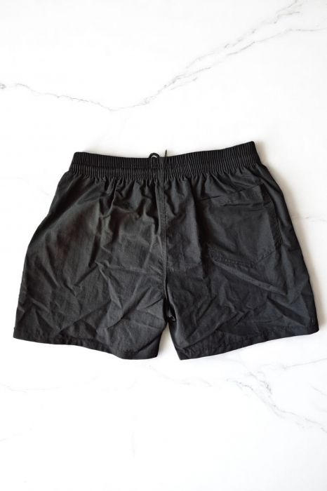 Sort de baie barbati, tip pantalon scurt, cu buzunare, material care respinge apa, negru maldive m0281 [3]