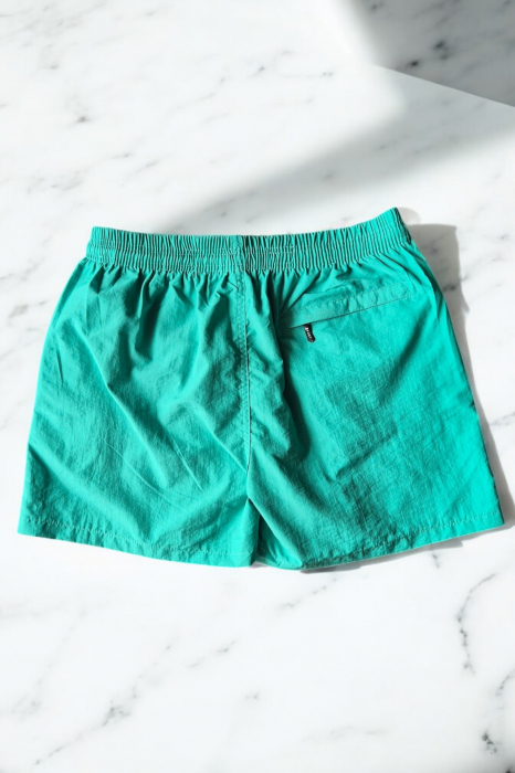 Sort de baie barbati, tip pantalon scurt, cu buzunare, material care respinge apa, verde m0279 [3]
