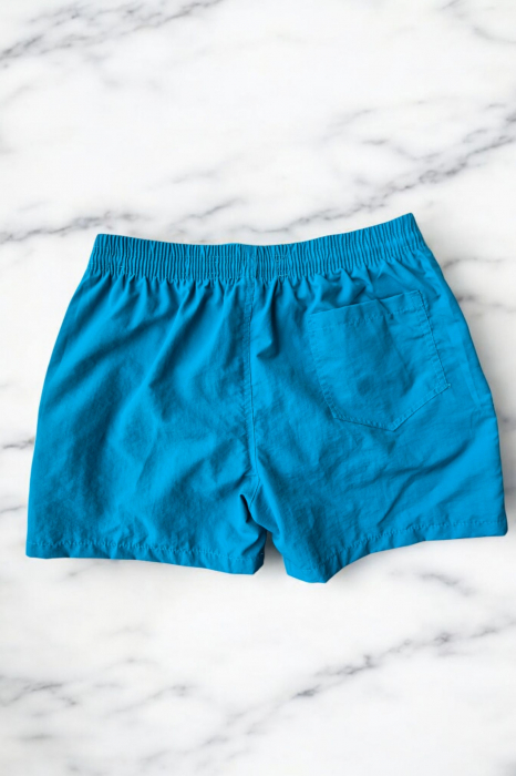 Sort de baie barbati, tip pantalon scurt, cu buzunare, material care respinge apa, verde turcoaz maldive m0281 [3]