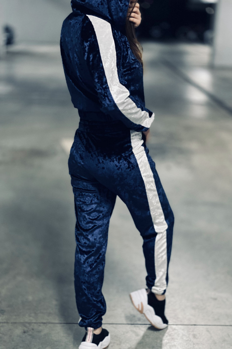 Trening catifea dama, doua piese, Velvet Edition, Bluemarin marime L [3]