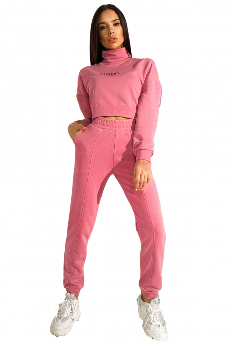 Trening dama bumbac, set doua piese, Embody Mood, Roz [10]