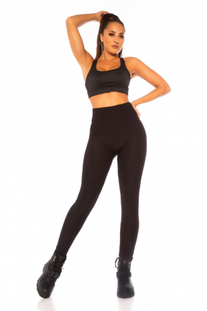 Colanti dama modelatori push-up, cu talie inalta, negru [9]