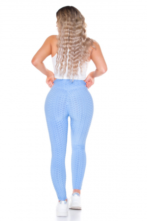 Colanti dama modelatori push-up, cu talie inalta, albastru [11]