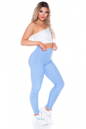 Colanti dama modelatori push-up, cu talie inalta, albastru [10]