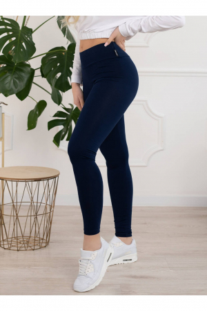 Colanti premium dama cu talie inalta, Bleumarin [4]