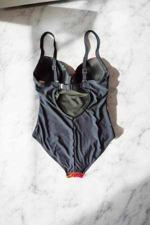 Costum baie dama intreg, efect modelator, multicolor Naya [1]