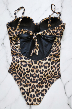Costum baie intreg dama cu efect modelator, imprimeu animal print, maro embody.ro [3]