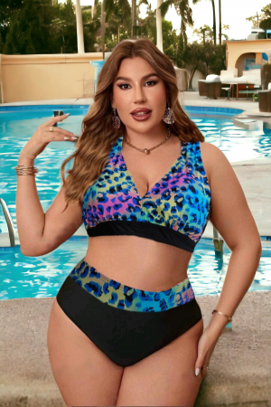 Costume de baie dama - Costum de baie dama, 2 piese, marime mare, multicolor, Havana, embody.ro