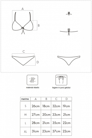 Costum de baie dama, 2 piese, sutien reglabil, slip brazilian, roz, Bombshell pink, embody.ro [5]
