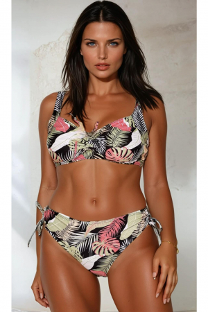 Costume de baie dama - Costum de baie dama, 2 piese, sutien si slip clasic, multicolor summer, 5002