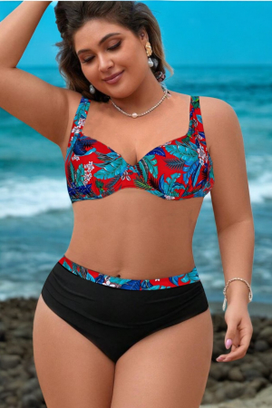 Costume de baie dama - Costum de baie marime mare, 2 piese, dama, embody.ro
