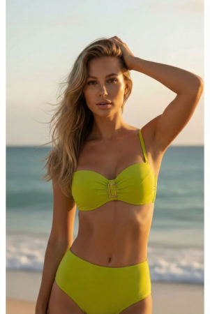 Costume baie 2 piese - Costum de Baie Doua Piese verde lime Lm063