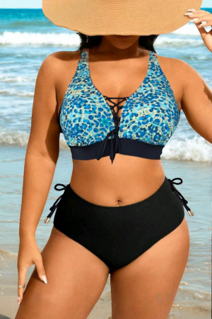 Costume de baie dama - Costume de baie din 2 piese, slip clasic, marime mare embody.ro