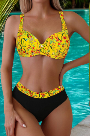 Articole de plaja femei - Costume de baie din 2 piese, slip clasic, marime mare embody.ro