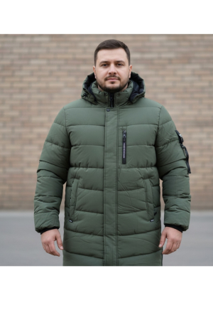 Geaca groasa Parka Barbati Verde Kaki, Model Urban Rym7384 [3]