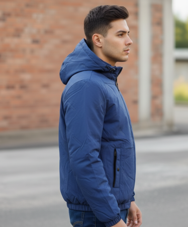 Geaca Barbati Bleumarin cu Gluga detasabila 7986-2 [1]