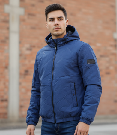 Geaca Barbati Bleumarin cu Gluga detasabila 7986-2 [3]