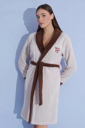Pijamale dama - Halat dama de casa, cocolino soft-polar, pufos embody