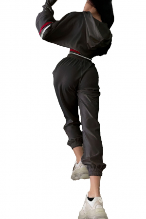 Trening dama bumbac, set doua piese, Iconic Bunny, Negru [7]