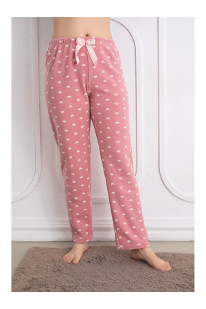 Pijamale dama - Pantaloni de Pijama Dama  cocolino polar roz