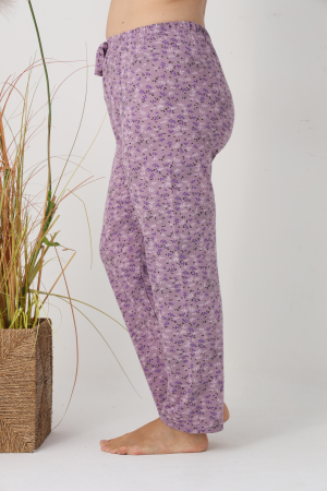 Pantaloni de Pijama Dama Bumbac marime mare, mov 305 [2]