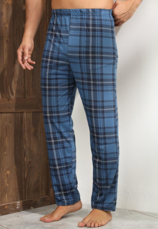 Pantaloni de Pijama pentru Barbati marime mare din Bumbac, Model Clasic 3268 [2]