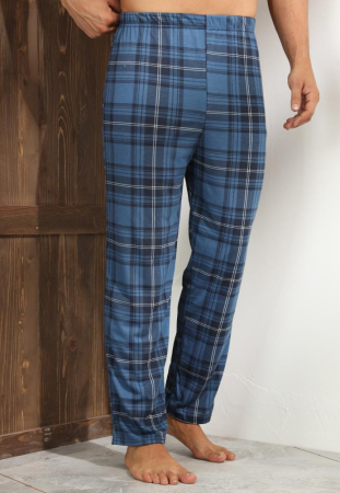 Pantaloni de Pijama pentru Barbati marime mare din Bumbac, Model Clasic 3268 [1]