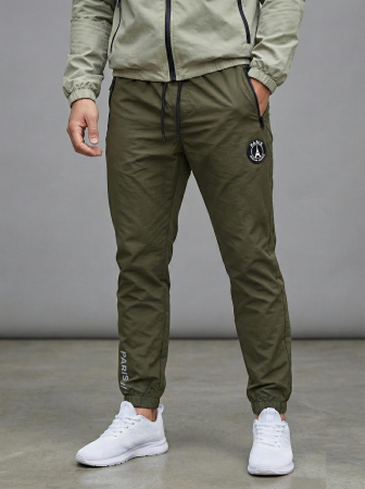 Pantaloni barbati - Pantaloni fas Jogger Sport Kaki Model Paris cu Buzunare cu Fermoar 7795
