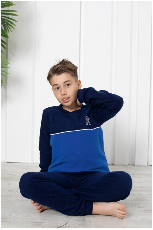 Black Friday - Reduceri Pijama baieti, din material soft polar moale si calduros embody [1]