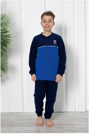 Pijamale copii - Black Friday - Reduceri Pijama baieti, din material soft polar moale si calduros embody