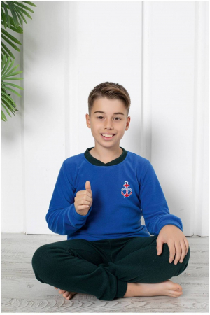 Black Friday - Reduceri Pijama baieti, din material soft polar moale si calduros embody [1]