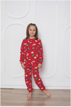 Pijamale copii - Black Friday - Reduceri Pijama baieti, din material soft polar moale si calduros embody