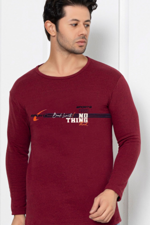 Pijama bumbac barbat, maneci si pantaloni lungi, imprimeu modern embody [2]