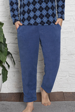 Pijama barbat, material soft polar moale si calduros, maneci si pantaloni lungi cu buzunare embody [1]