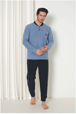 Pijamale cocolino barbati - Pijama barbati cocolino polar, material fin, delicat si moale embody.ro