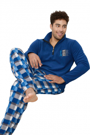 Pijama barbati cocolino, material pufos si calduros, embody.ro [2]