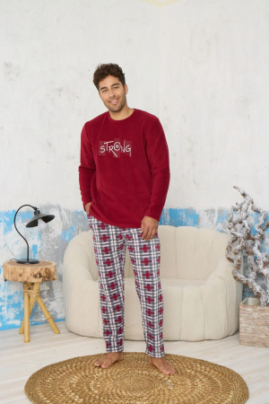Pijamale - Pijama barbati cocolino, material pufos si calduros, embody.ro