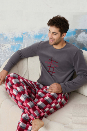 Pijama barbati cocolino, material pufos si calduros, embody.ro [0]