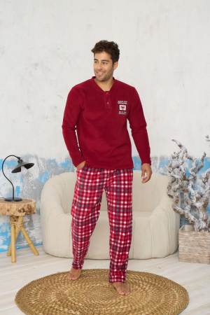 Pijamale - Pijama barbati cocolino, material pufos si calduros, embody.ro