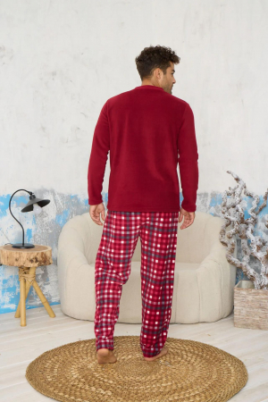 Pijama barbati cocolino, material pufos si calduros, embody.ro [1]