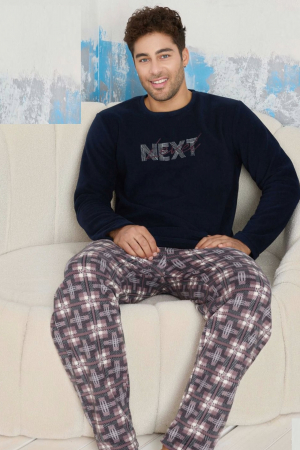 Pijamale - Pijama barbati cocolino, material pufos si calduros, embody.ro