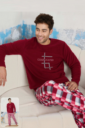 Pijama barbati cocolino, material pufos si calduros, embody.ro [0]