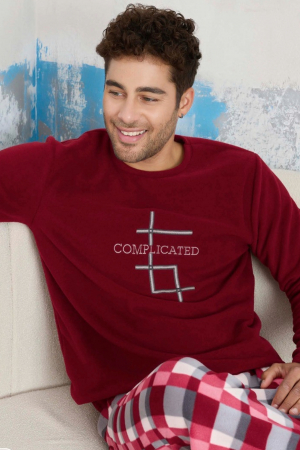 Pijama barbati cocolino, material pufos si calduros, embody.ro [1]