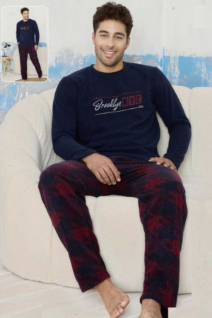 Pijama barbati cocolino, material pufos si calduros, embody.ro [1]