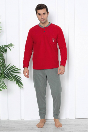 Pijamale - Pijama barbati cocolino, material soft polar pufos si calduros embody.ro