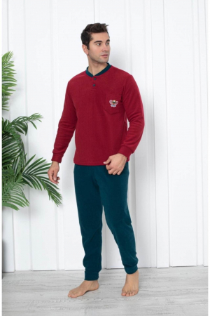 Pijamale cocolino barbati - Pijama barbati cocolino, material soft polar pufos si calduros embody.ro