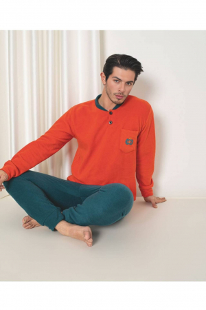 Pijama barbati cocolino polar, material fin, delicat si moale embody.ro [1]